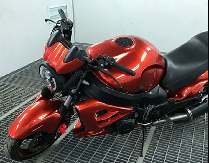 pregatirea motocicletei inainte de vopsire